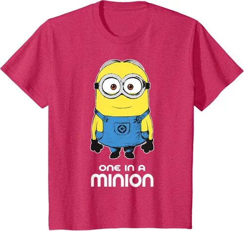 Vista 80 de Despicable Me Camiseta estampada Minions Bob One in A Minion Negro
