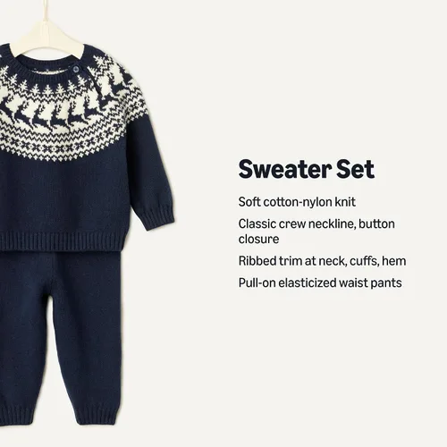 Vista 2 de Tienda Essentials x Sofia Grainge Toddlers and Baby Boys' Sweater Set