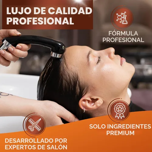 Vista 6 de Juego de champú y acondicionador de aceite de argán marroquí - Sin sulfatos, cuidado hidratante antifrizz para mujeres - Tratamiento hidratante