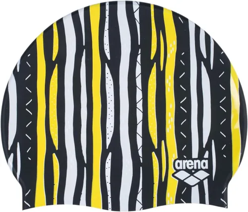 Vista 13 de Arena Gorro de natación unisex de silicona suave para mujeres y hombres, entrenamiento intensivo, cómodo, antideslizante, largo, sombrero de natación