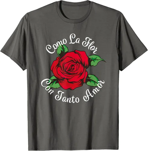 Vista 65 de Como La Flor - Bailar Cumbia - Mexican Rose Fiesta Regalo Camiseta Negro