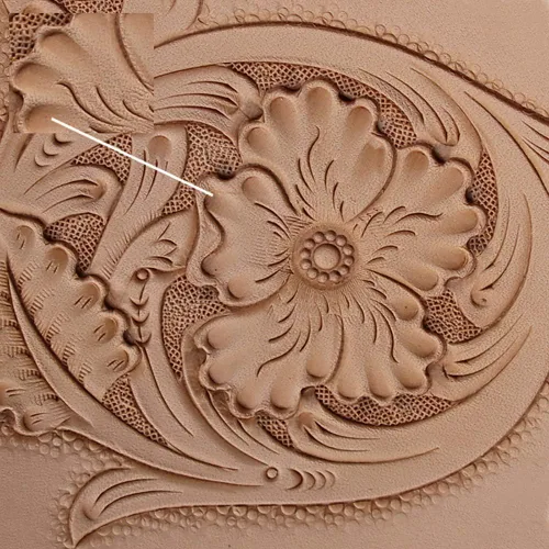 Vista 7 de Herramienta de estampado de cuero de acero inoxidable 304, herramientas profesionales de sello para tallar punzón de cuero, bricolaje LeatherCrafts