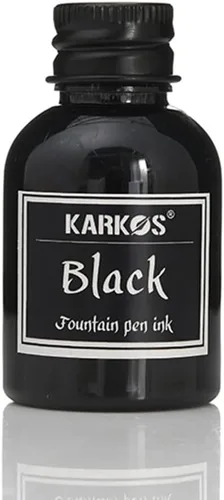 Vista 3 de Tinta embotellada para plumas estilográficas, color negro brillante, tinta de caligrafía de 1.0 fl oz, escritura artística, dibujo, pintura, tinta