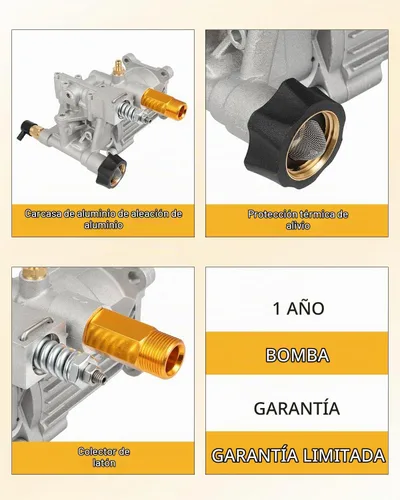Vista 7 de OCPTY Bomba de lavado a presión horizontal de 3/4 eje 3000 PSI 2.5 GPM Bomba de repuesto para lavadora eléctrica apta para Troybilt, para Simpson