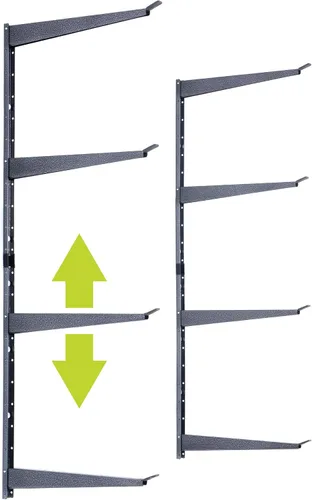 Vista 11 de Delta Estante de almacenamiento de madera y madera resistente, soporta hasta 480 libras, estante montado fácil de instalar con construcción de acero