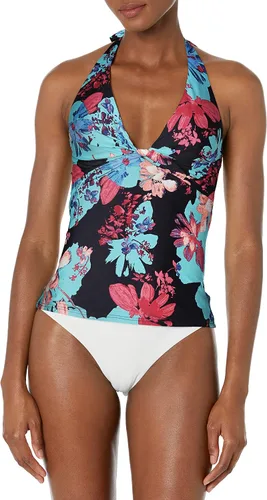 Vista 3 de DKNY Top tankini con cuello en V estándar para mujer