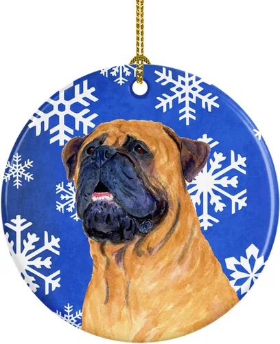 Vista 90 de Caroline's Treasures Cavalier Spaniel - Adorno de cerámica para colgar en el árbol de Navidad, para el hogar, Navidad, fiestas, regalo, 3 pulgadas