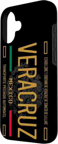 Vista 2 de Funda para teléfono con placa de matrícula Veracruzano Veracruz para iPhone 16