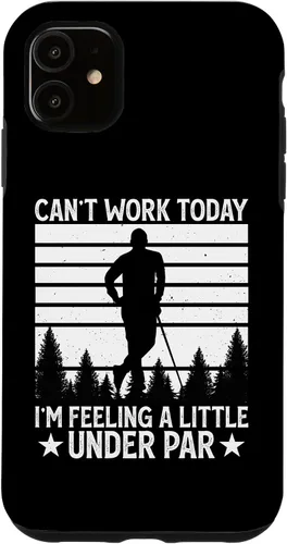 Vista 5 de iPhone 15 Can't Work Today I'm Feeling A Little Under Par - Funny Golf Case