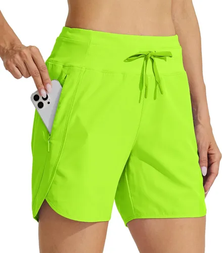 Vista 18 de Willit - Pantalones cortos deportivos de mujer para correr, 5 pulgadas, de secado rápido, para entrenamiento, senderismo, cintura alta, activos