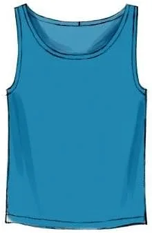 Vista 6 de McCall Pattern Company M6973 Camisetas sin mangas para hombre, camisetas y pantalones cortos, talla XN "XLG-XXL-XXXL