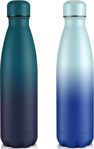 Vista 33 de Volhoply Botellas de agua aisladas de 25 onzas, paquete de 1/2/4, termo de acero inoxidable de doble pared que mantiene el frío y el calor, botella