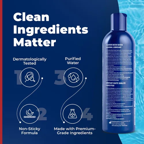 Vista 4 de Swiss Navy Lubricante a base de agua de alta calidad, 12 onzas, gel lubricante para hombres, mujeres y parejas, seguro para juguetes, fórmula que