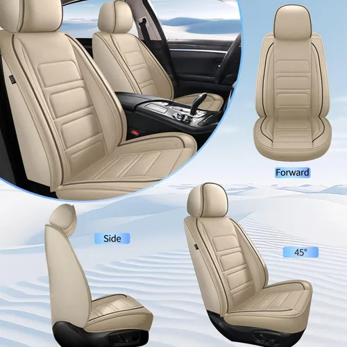 Vista 7 de TTX LIGHTING 2 piezas de fundas para asientos delanteros de automóvil compatibles con Hyundai Tucson 2005-2026, funda impermeable para asiento