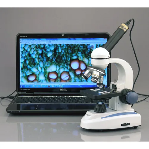 Vista 4 de AmScope MD500-CK USB Digital Microscope Camera + Calibration Kit