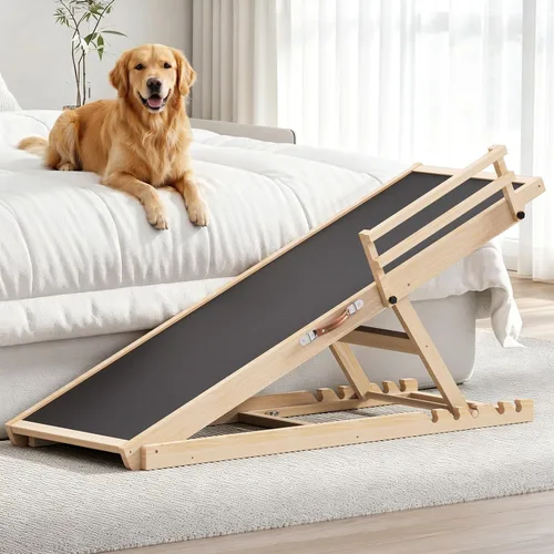 Vista 8 de Rampa para perros para cama, sofá, automóvil, 39.4 pulgadas