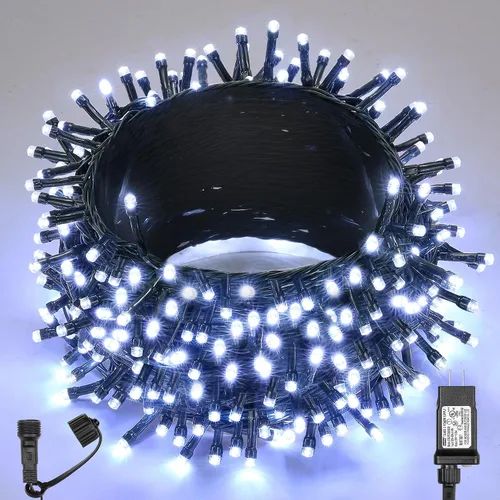 Vista 19 de WBao - Cadena de luces LED para Halloween de 300 luces, 108 pies, luces LED súper brillantes con certificación UL, 8 modos de iluminación