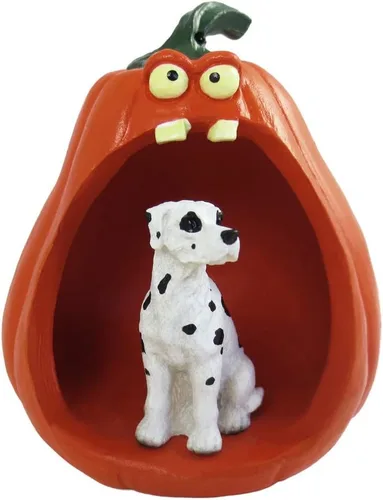 Vista 101 de Conversation Concepts Figura de Corgi galés de Halloween y calabaza Welsh Corgi Pembroke
