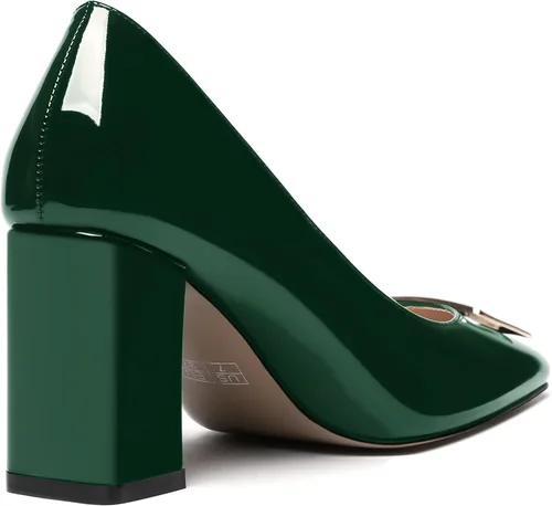 Vista 5 de WAYDERNS Zapatos de tacón alto con puntera cuadrada para mujer, de 3 pulgadas