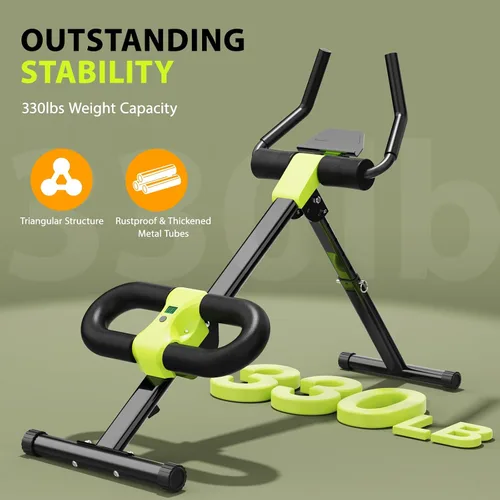 Vista 2 de Equipo de Entrenamiento Abdominal, Máquina de Abdominales para Gimnasio en Casa, Equipo de Ejercicio de Entrenador Abdominal para Ejercicio