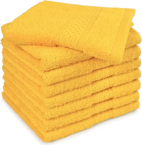 Vista 8 de Cleanbear Paquete de 8 paños de algodón suave, toallas de otoño rojo Rojo ladrillo