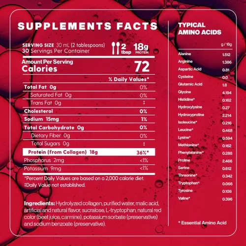 Vista 4 de Proteinex Core Liquid Collagen Peptidos, 0.71 oz de proteína por porción, recomendado por médicos, apoya la recuperación y la curación de heridas