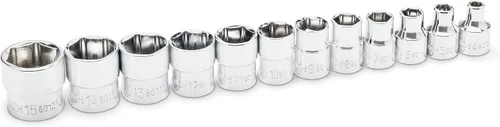 Vista 10 de GEARWRENCH 81395 Juego de 10 piezas de llaves de 1/4" de 6 puntas SAE con mango corto