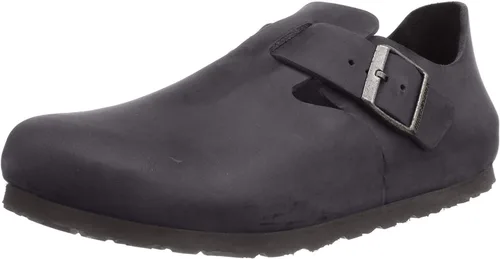 Vista 5 de Birkenstock Zuecos London para hombre Cuero engrasado negro 1