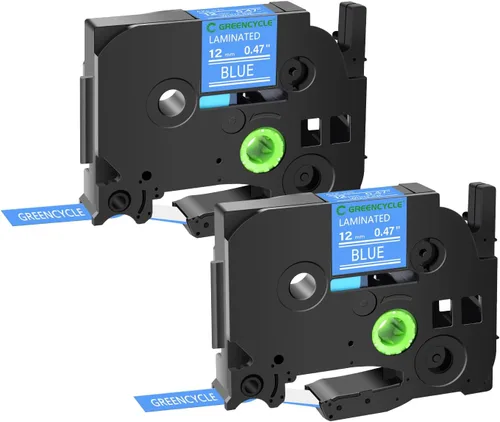 Vista 36 de GREENCYCLE Cinta para etiquetadora Brother P-Touch TZe-831 TZ-831 de 0.472 in 0.47 laminada TZe TZ Gold Tape para PT-D210 PT-D600 PT-H110 PT-1230, 2