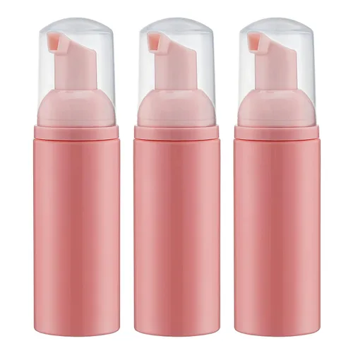 Vista 22 de Botella de espuma de 2 onzas con bomba dorada, dispensadores de espuma de viaje vacíos para jabón, champú, 3 Colores Mini travel size foamer