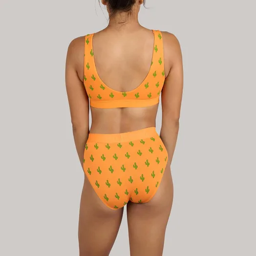 Vista 5 de MeUndies Bralette para mujer Brasier elástico de algodón con cuello en U Tela exclusiva de Tienda