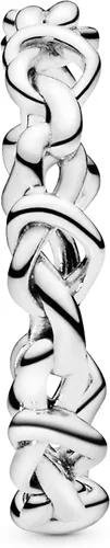 Vista 7 de Pandora Knotted Hearts Ring - Symbol of Unbreakable Love - Promise Ring for Women - Layering or Stackable Ring - Gift for Her - Sterling Silver