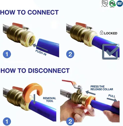 Vista 6 de 1 adaptador NPT macho de 1 pulgada de ajuste a presión x 1 pulgada