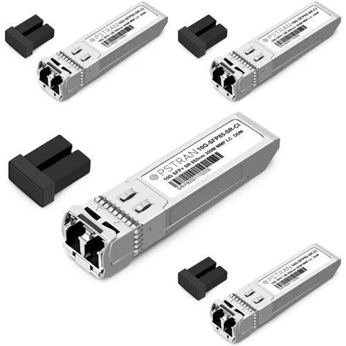 Vista 12 de 10GBASE-LR SFP+ Módulo Transceptor Óptico, 1310nm, 6.2 mi, DDM, Duplex LC SMF, 10 unidades, Gris, Sólido