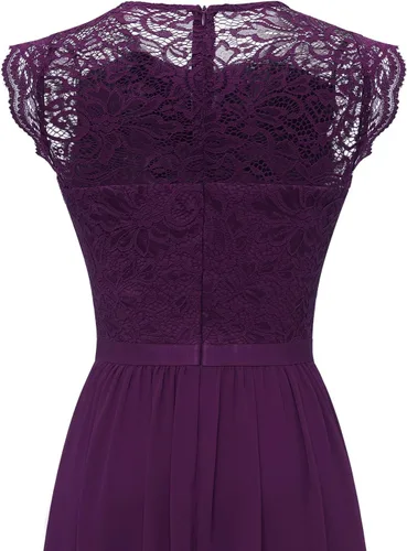Vista 79 de Dressystar - Vestido de dama de honor, sin mangas, con cuello en V, para fiesta de boda