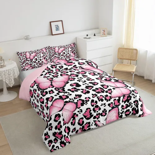 Vista 16 de Juego de ropa de cama Happy Camping de Homewish, tamaño individual, con diseño de osos cazadores y pinos, para niños, hombres, adultos, decoración
