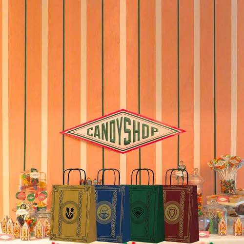 Vista 6 de Top Hubsch Magical Wizard - Bolsas de regalo para fiestas, 24 bolsas de regalo para niños y niñas, decoración de fiesta, mago, escuela, bolsas