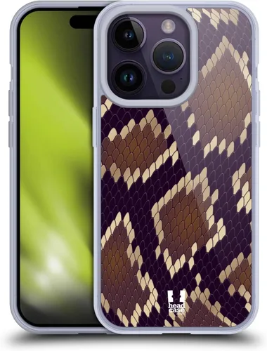 Vista 11 de Head Case Designs Ball Python Snake Pattern Gel Case [Military Grade Protection] Compatible with Apple iPhone 14 Pro and Compatible with MagSafe
