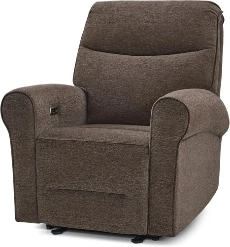 Vista 16 de MCombo Silla Reclinable Eléctrica Compacta que se Pega a la Pared para Espacios Pequeños, Puertos USB-A/C Duales, Sillón Reclinable de Brazos Curvos