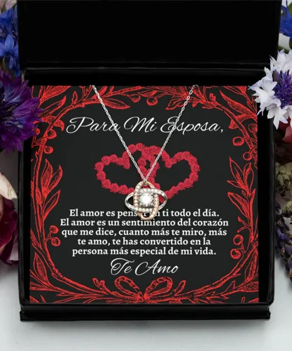 Vista 3 de Collar para esposa con diseño clásico y estilo moderno para futura esposa, mujer