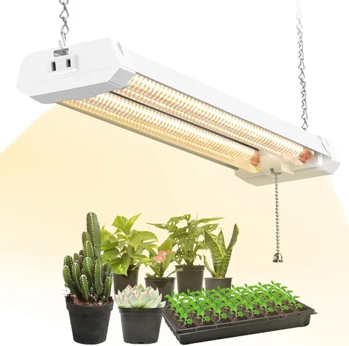 Vista 12 de Hlite Lámparas de cultivo de plantas ajustables de espectro completo de 16 pulgadas, luces de cultivo enlazables para plantas de interior, diseño