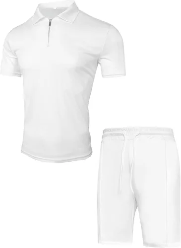 Vista 5 de RPOVIG Conjunto de 2 piezas con cremallera para golf, gimnasio, entrenamiento, para hombre