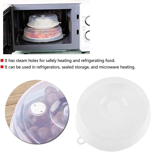 Vista 9 de Cubierta lavable para placa de microondas, tapa de placa de microondas, silicona para accesorios de horno de microondas, tapas de utensilios