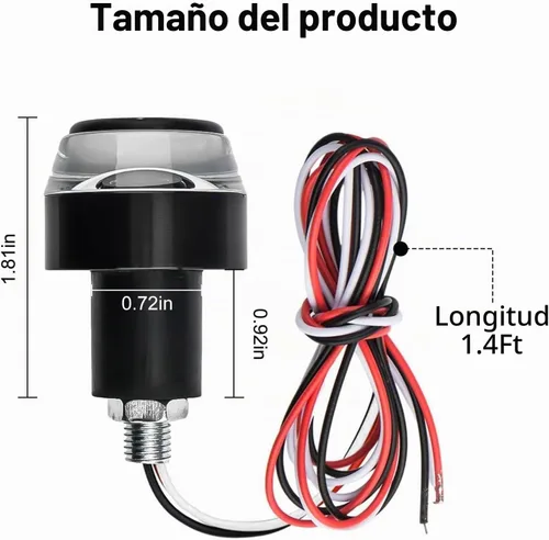 Vista 3 de Linkstyle - 2 señales de giro LED para motocicleta, luces de extremo
