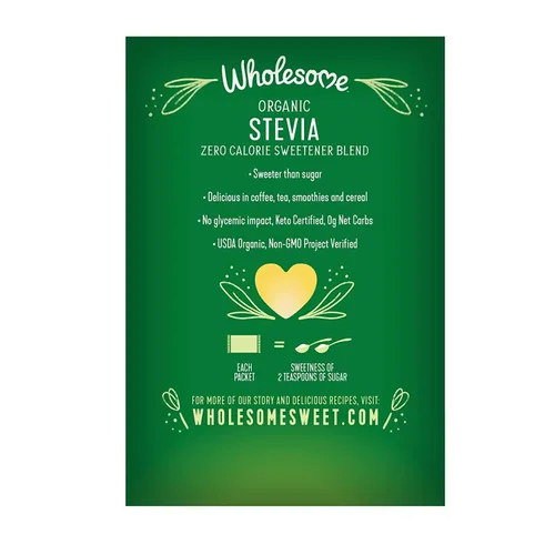 Vista 2 de Wholesome! - Stevia orgánica - 75 paquete(s)