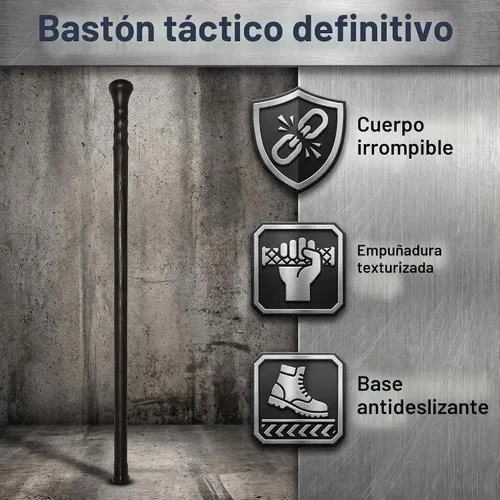 Vista 6 de Bastón de senderismo para montaña, negro, para hombres y mujeres, 89 cm
