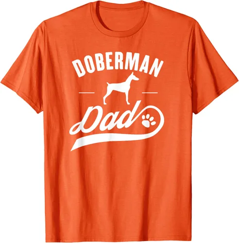 Vista 70 de Doberman Dad - Camiseta para amante del dueño del perro, Negro, S