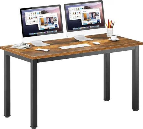 Vista 13 de DlandHome - Escritorio pequeño para computadora de 31.5 pulgadas para oficina en casa, color negro
