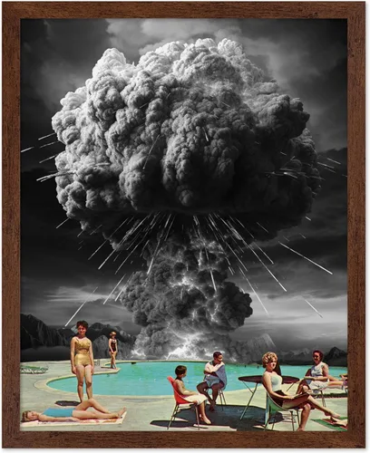 Vista 24 de Monem Art - Póster psicodélico – Impresión geométrica – Arte Trippy – Arte en blanco y negro – Arte abstracto – Arte moderno – Arte moderno – Arte