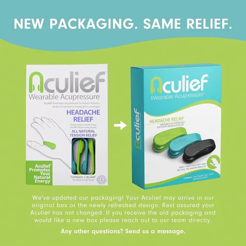 Vista 5 de Aculief Clip de acupresión, compacto para puntos de presión de acupuntura, para terapia física y uso diario, promueve la relajación y el manejo
